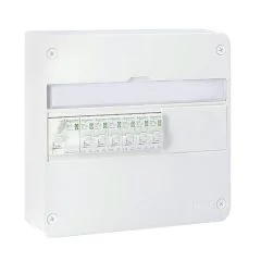 SCHNEIDER RESI9 XE Tableau &eacute;lectrique pr&eacute;&eacute;quip&eacute; auto 1 rang&eacute;e 1ID 63A 6 disjoncteurs