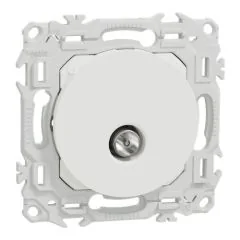 SCHNEIDER Odace Prise TV blanc craie - S920445