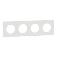 SCHNEIDER Odace Plaque quadruple blanc craie - S920708