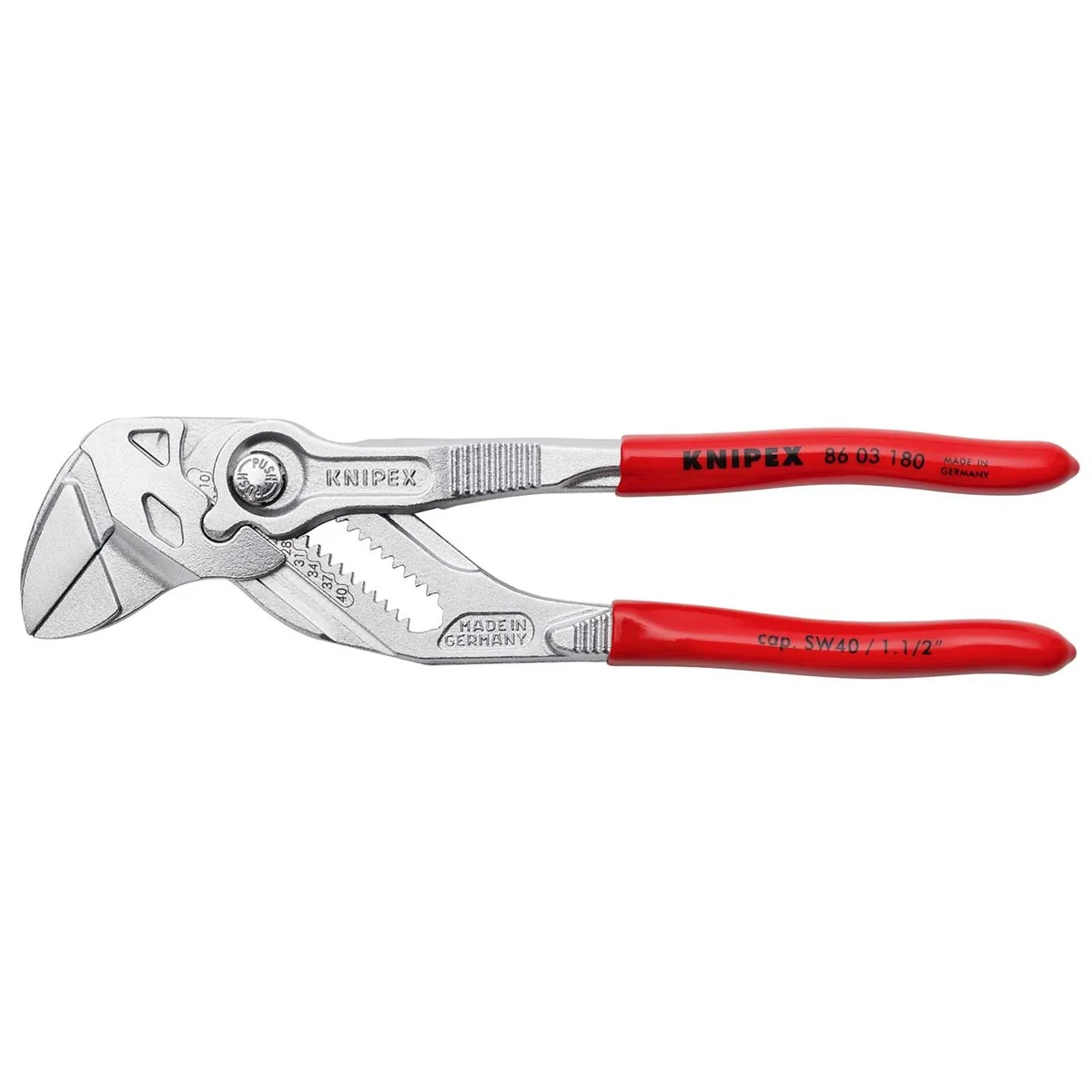 KNIPEX Pince-clé multiprise chromée capacité 40mm 180mm - 8603180