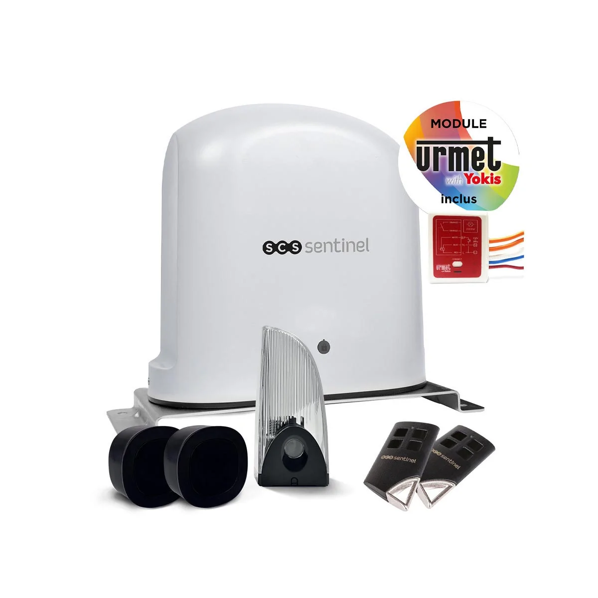 SCS SENTINEL Kit de motorisation pour portail coulissant 500kg avec module Yokis OFFERT - MCA0099