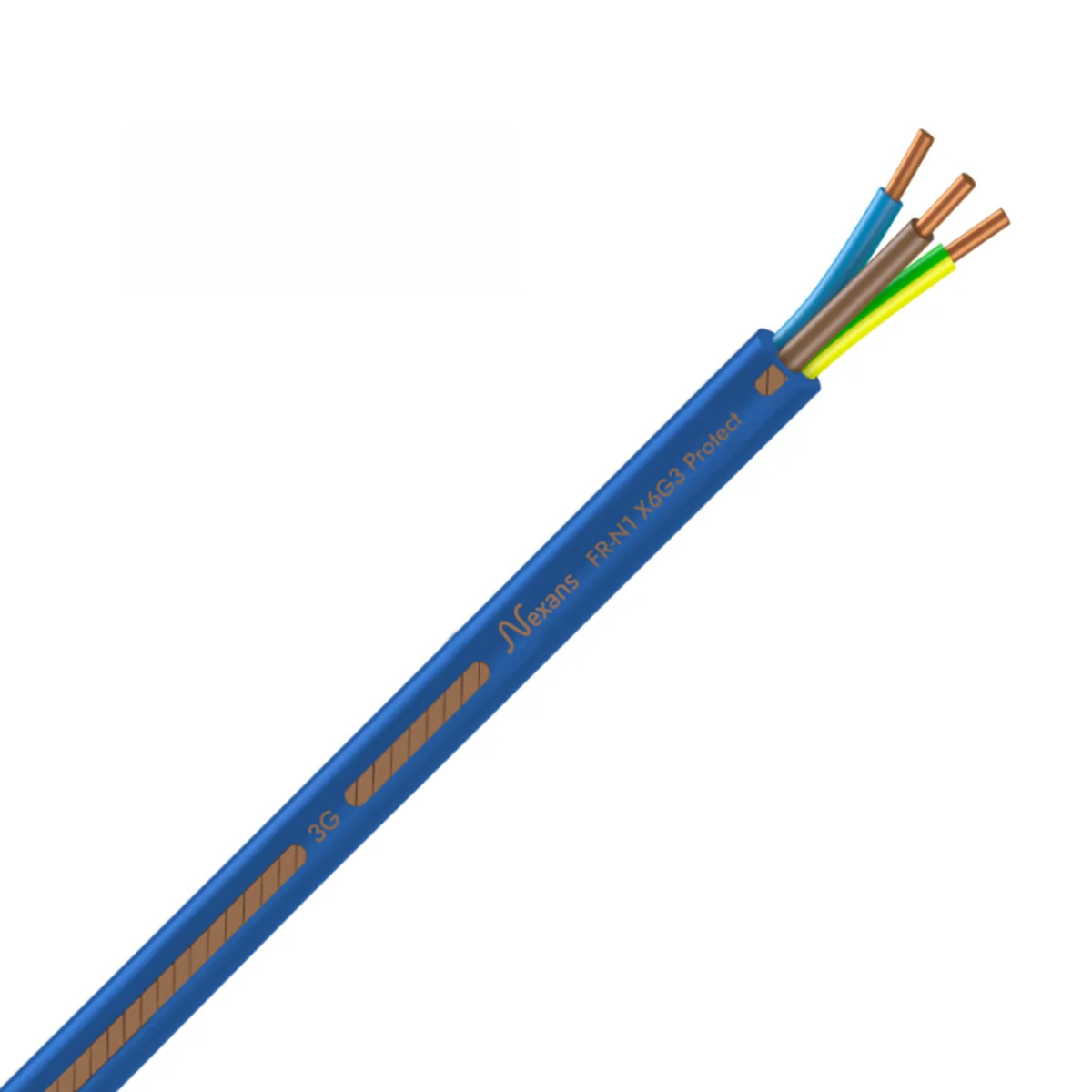 Câble électrique FR-N1X6G3 3G10² B/M/VJ NEXANS - Prix au mètre