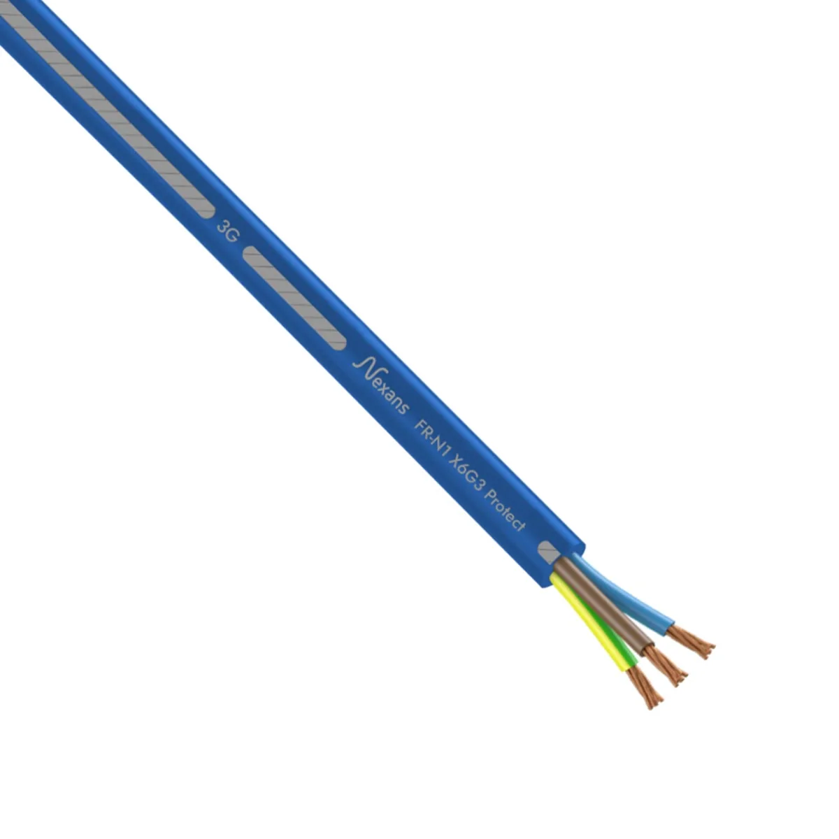 Câble électrique FR-N1X6G3 3G16² B/M/VJ NEXANS - Prix au mètre