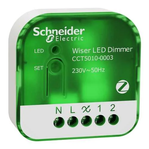 SCHNEIDER Wiser Micro-module encastré Zigbee sans neutre pour variateur de lumière 16A 200W - CCT5010-0003