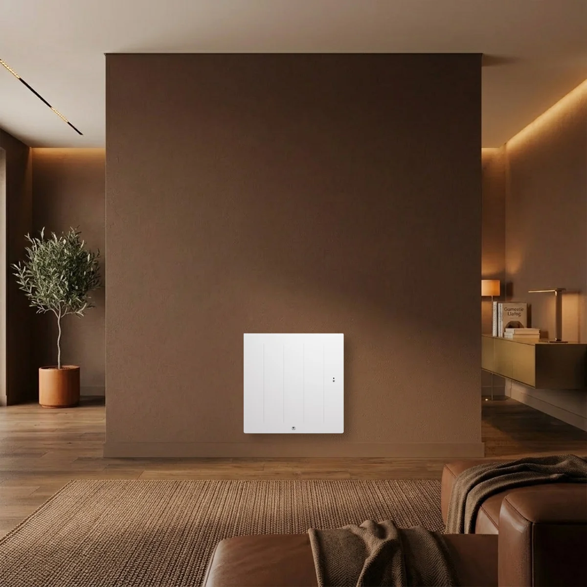 THERMOR Kenya 5 Radiateur connecté à inertie fonte horizontal blanc 1000W - 414729