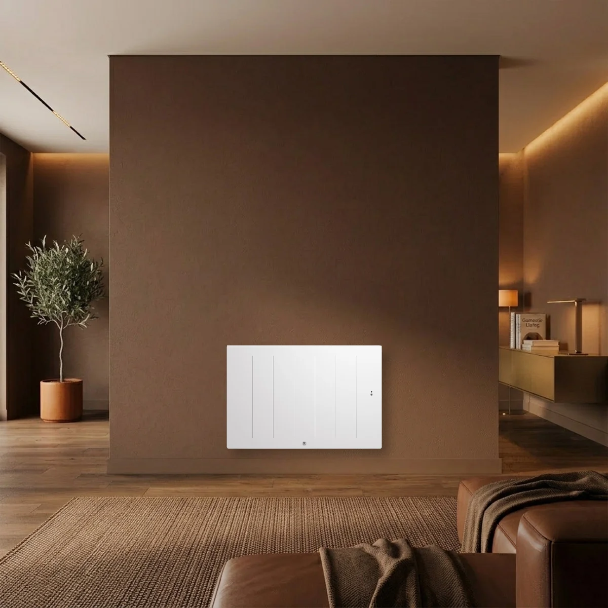 THERMOR Kenya 5 Radiateur connecté à inertie fonte horizontal blanc 1500W - 414731