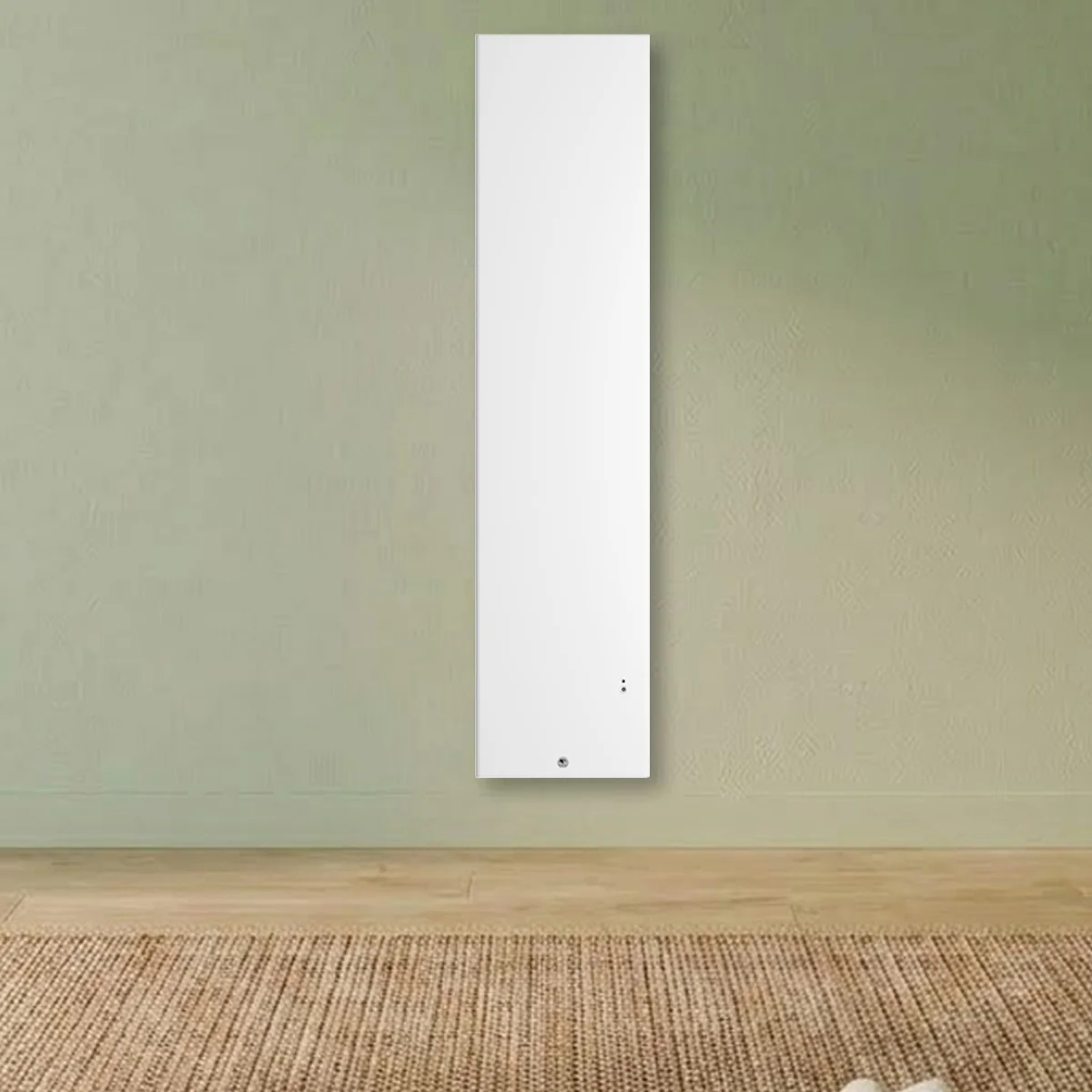 THERMOR Ingenio 5 Radiateur connecté gain de place à inertie double technologie vertical blanc 1000W - 429356