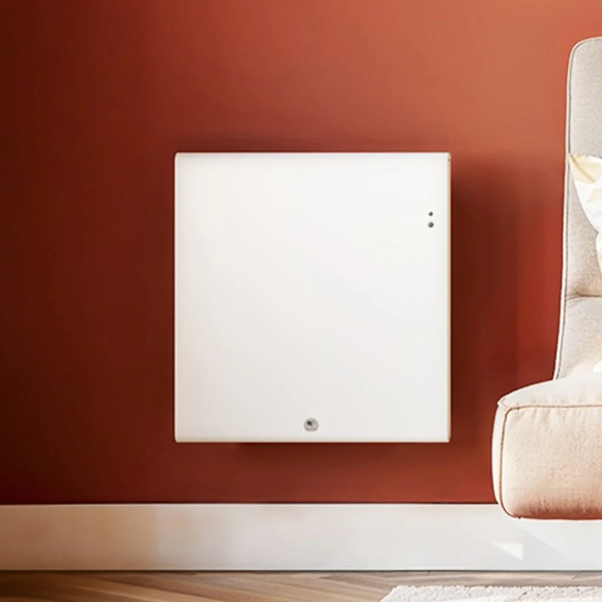 THERMOR Ingenio 5 Radiateur connecté gain de place à inertie double technologie horizontal blanc 750W - 479328