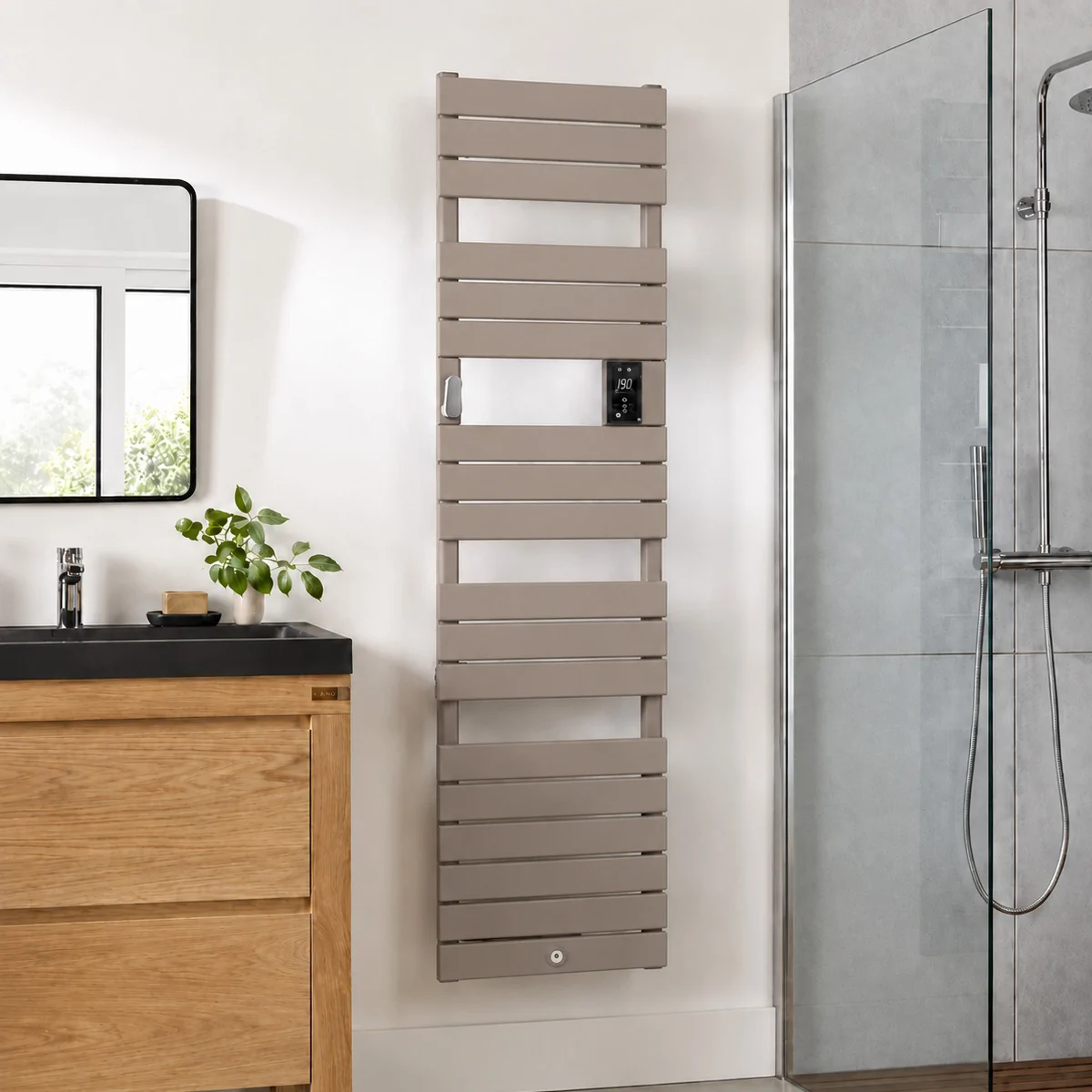 THERMOR Riviera 2 Sèche-serviettes étroit 750W brun sable - 497546