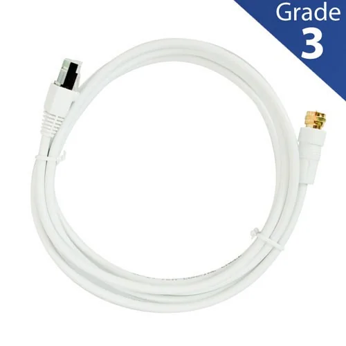 Cordon RJ45 fiche IEC TV 2 m Grade 3S