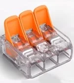 Ouverture des leviers d'une borne Wago S221 Ouverture des leviers d'une borne Wago S221