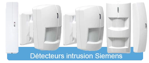 Syst&egrave;mes d'alarme Siemens - D&eacute;tecteurs intrusion