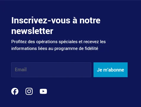S'inscrire à la newsletter 123elec