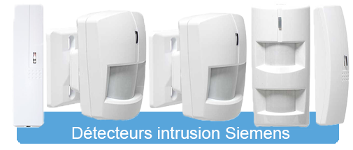 Systèmes d'alarme Siemens - Détecteurs intrusion