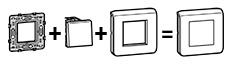 Montage d'un appareillage électrique Legrand Mosaic