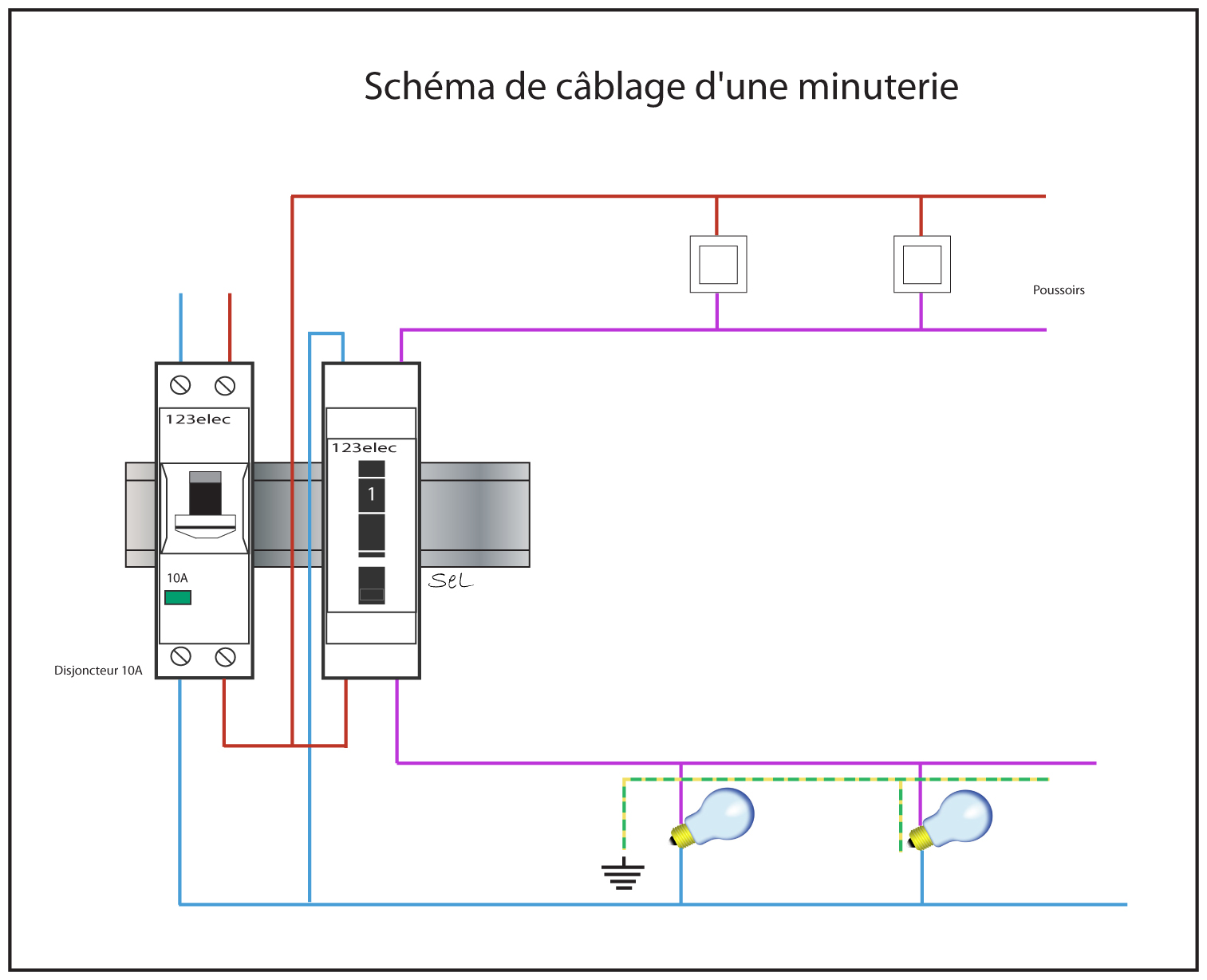 Minuterie SIEMENS 16A 1NO monophasé 123elec.com