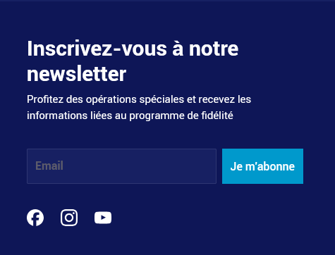 S'inscrire à la newsletter 123elec